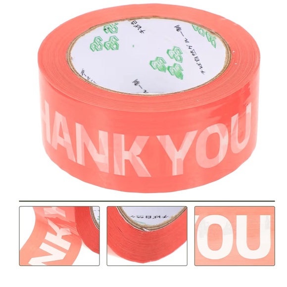 Thank You Packaging Tape for Parcel Wrapping and Shipping 11.38 Feet-1 Roll - Picture 8 of 9